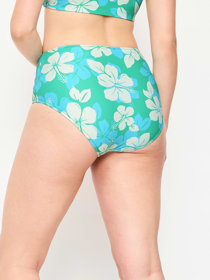 Image number 6 showing, High-Waisted Printed Bikini Swim Bottoms