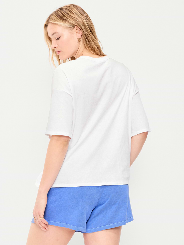 Image number 6 showing, Short-Sleeve Loose Crew-Neck T-Shirt