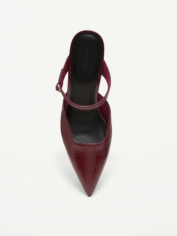 Mules à talon haut et à bride à boucle pour femme