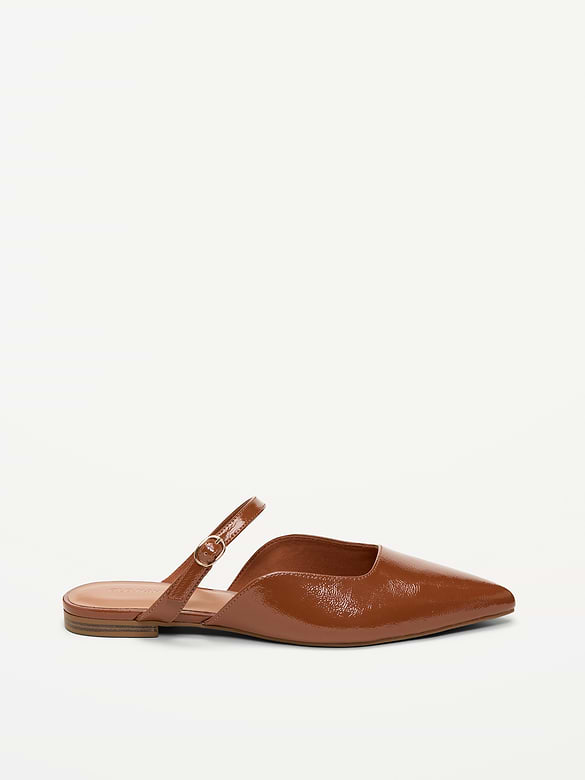 Pointed-Toe Mule Flats for Women