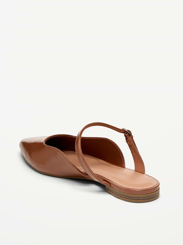 Pointed-Toe Mule Flats for Women