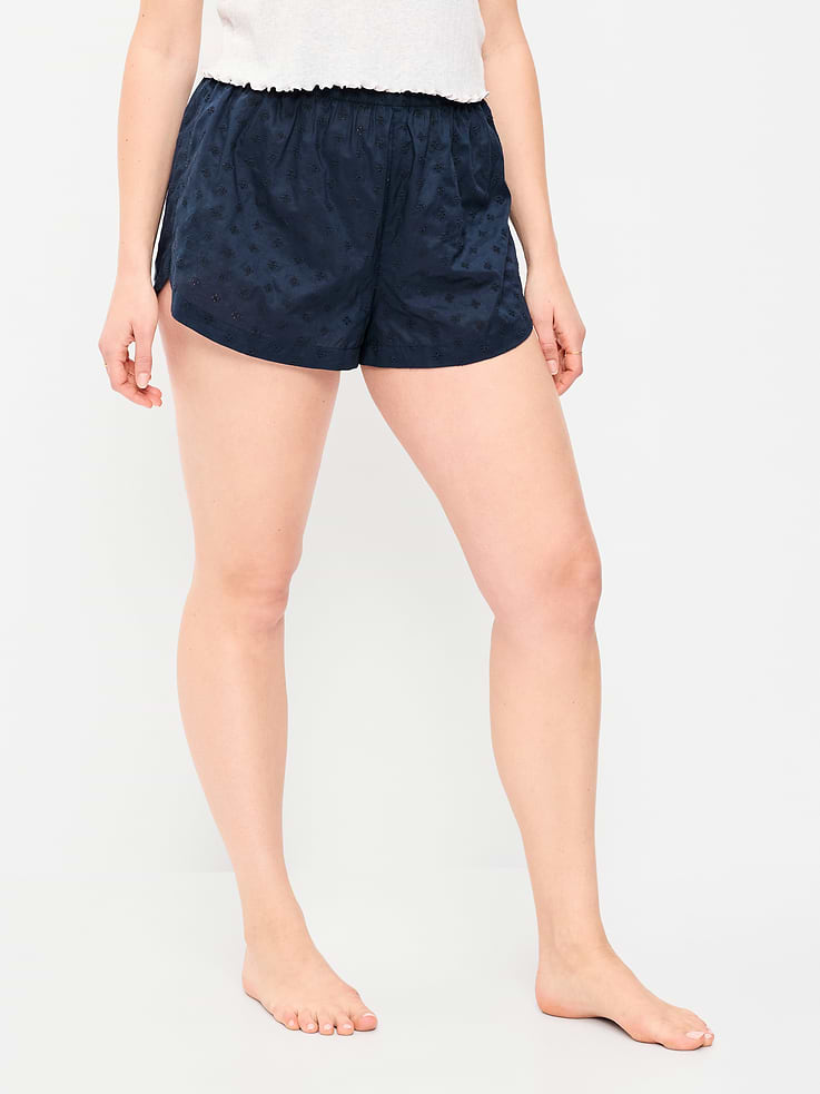Image number 4 showing, Classic Poplin Boxer Pajama Shorts