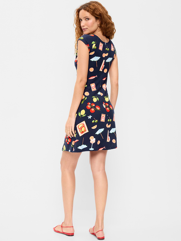 Image number 2 showing, Short-Sleeve Scoop-Neck Mini Dress