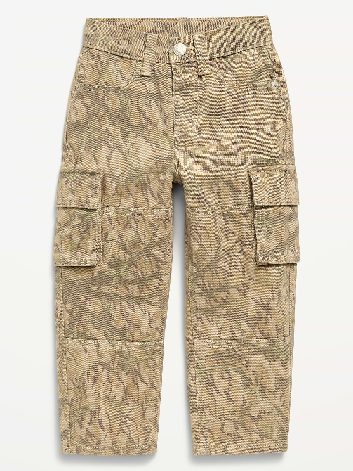 Image number 1 showing, Baggy Barrel-Leg Cargo Jeans for Toddler Boys