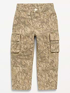 Image number 1 showing, Baggy Barrel-Leg Cargo Jeans for Toddler Boys