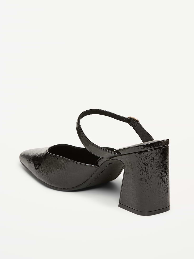Image number 4 showing, Buckle-Strap Mule Heels for Women