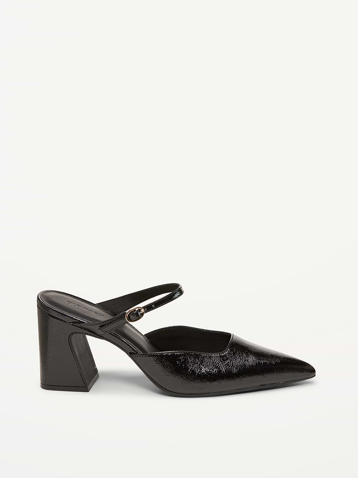 Image number 3 showing, Buckle-Strap Mule Heels for Women