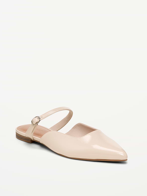 Pointed-Toe Mule Flats for Women