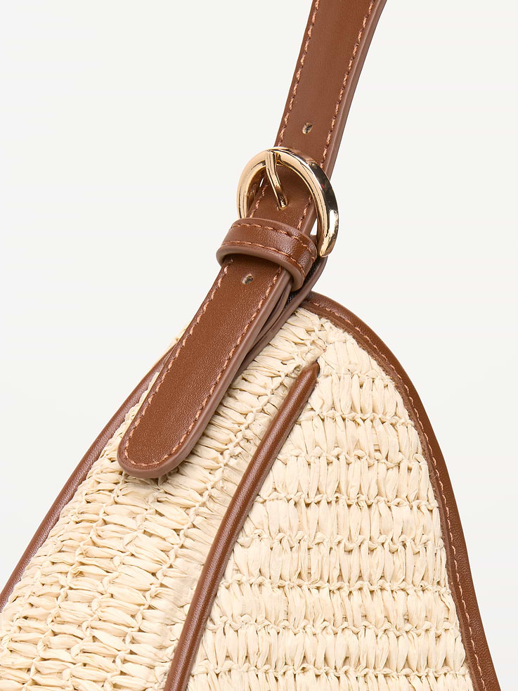 Image number 6 showing, Oversized Raffia Hobo Bag