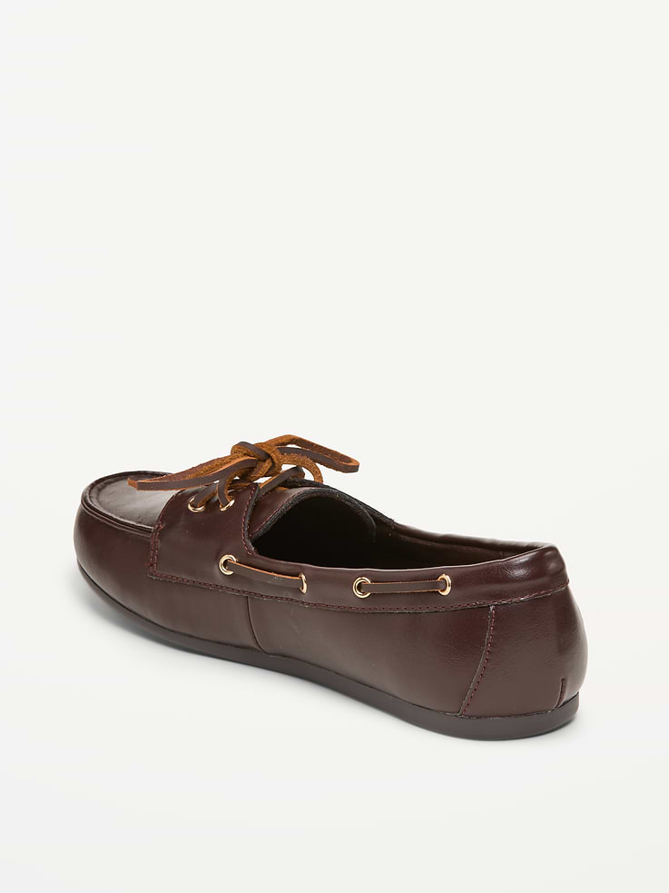 Image number 4 showing, Faux-Leather Boat Shoes for Women
