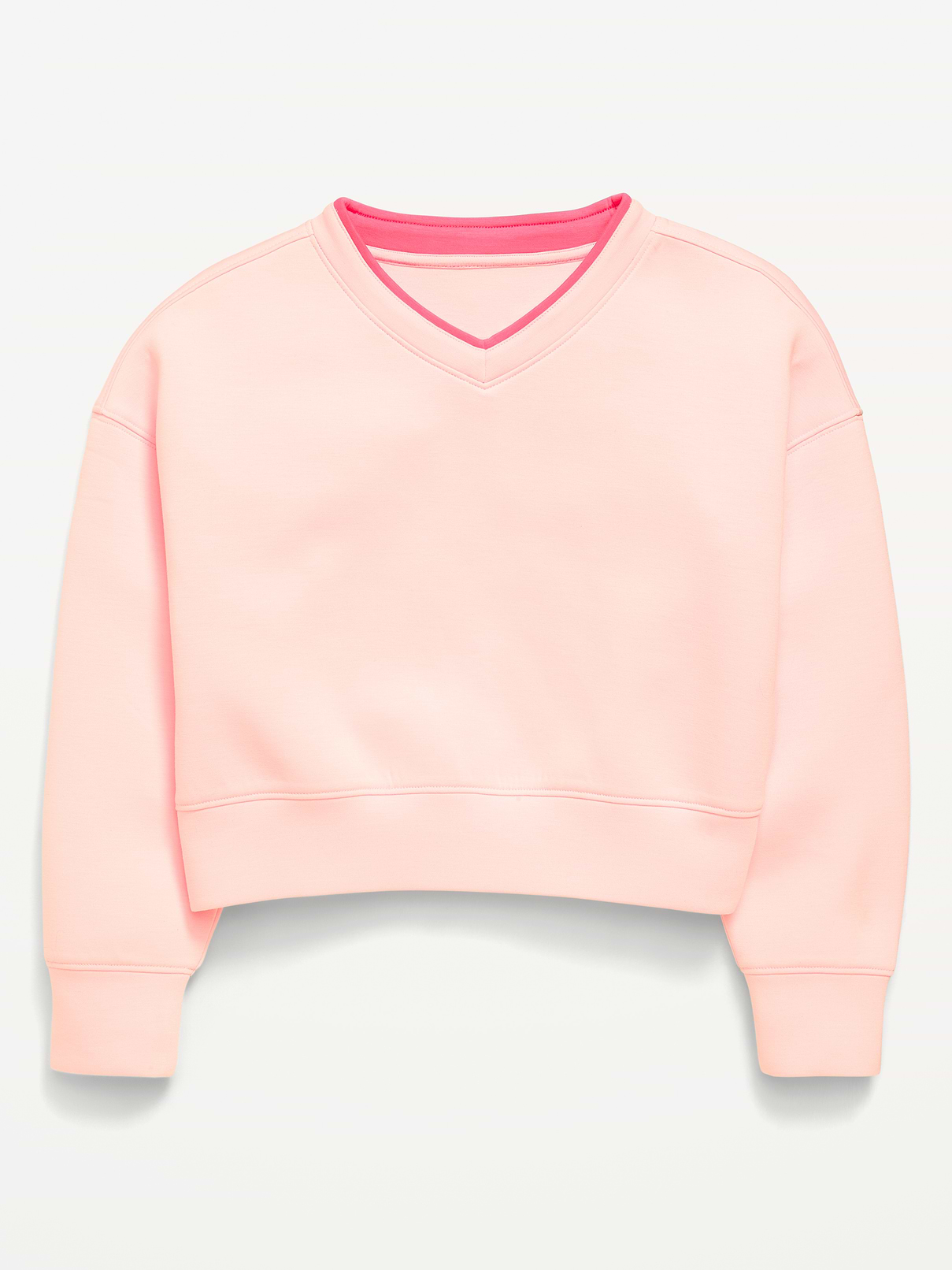 Image number 3 showing, Bounce Fleece V-Neck Sweatshirt for Girls