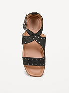 Image number 3 showing, Faux-Leather Gladiator Sandals for Girls