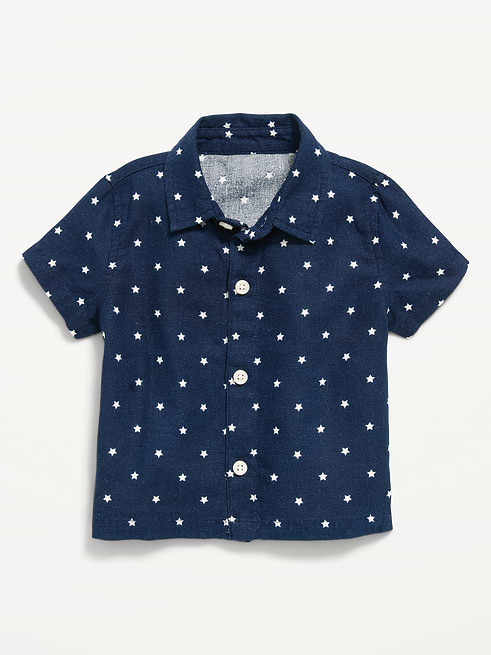 Printed Printed Short-Sleeve Shirt for Baby clearance posted today
