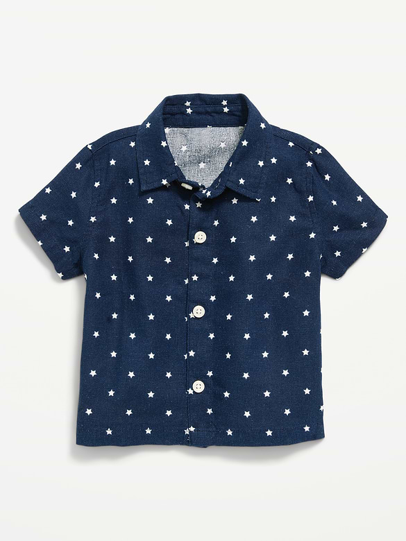 Printed Short-Sleeve Shirt for Baby
