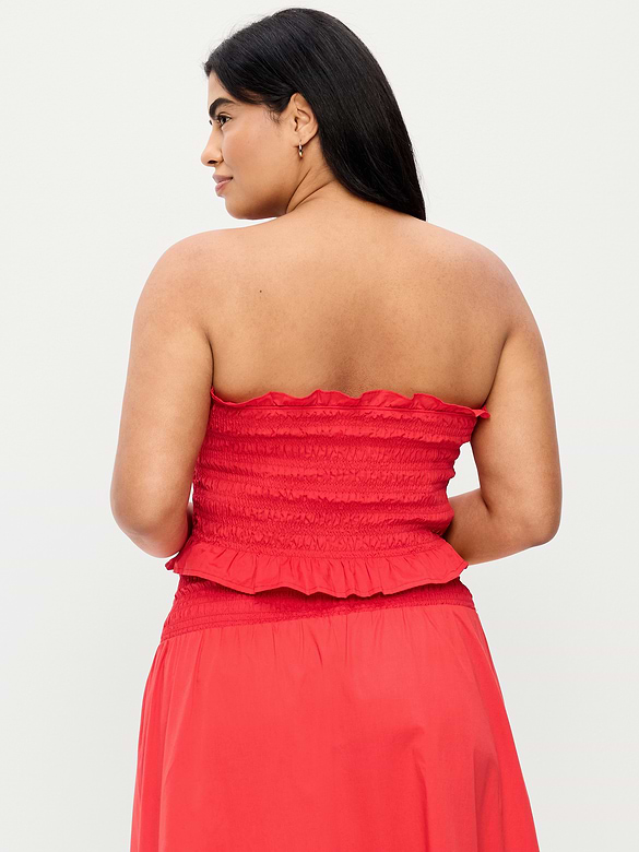 Bustier à corsage smocké