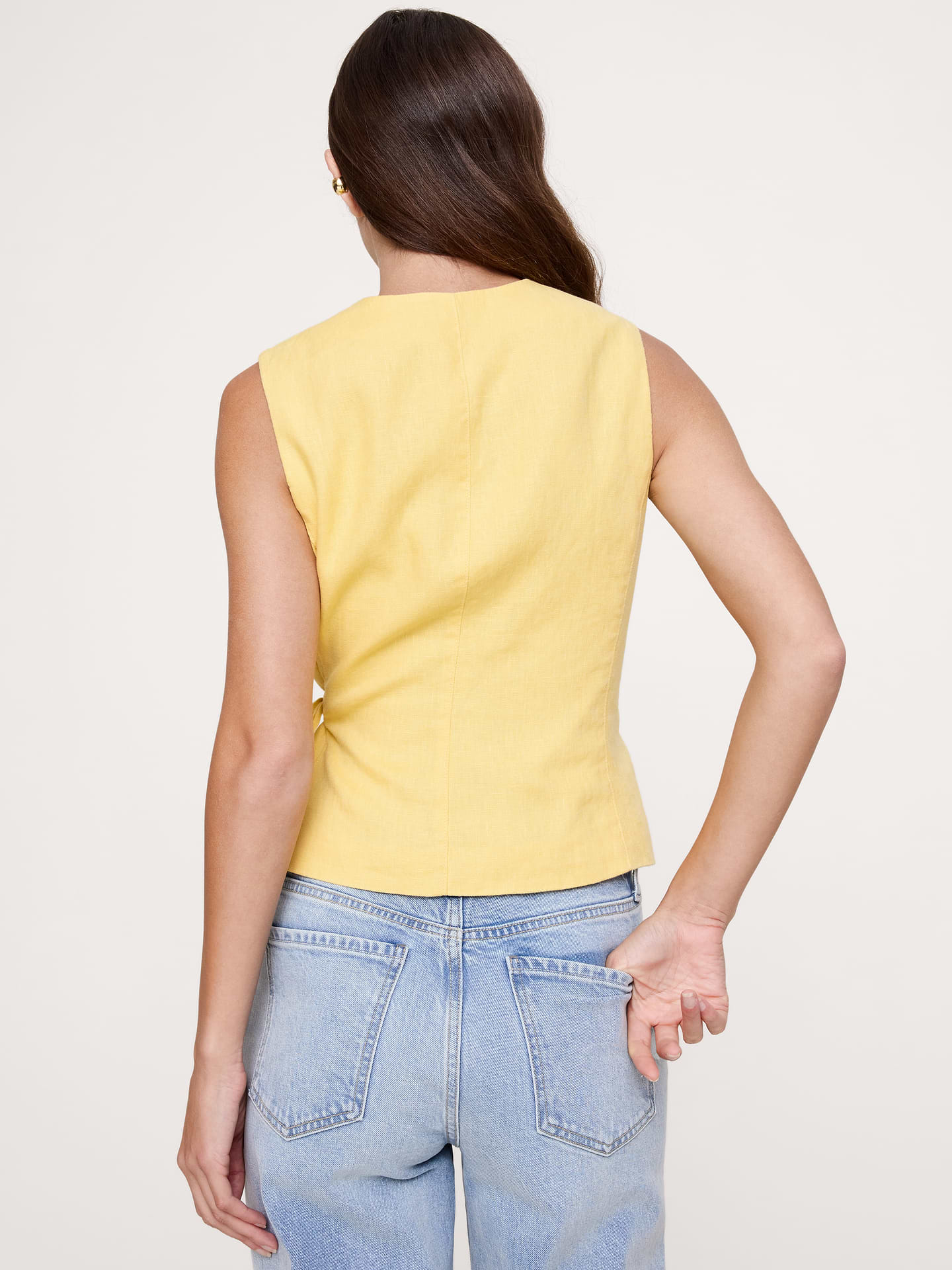 Image number 7 showing, Linen Wrap Vest