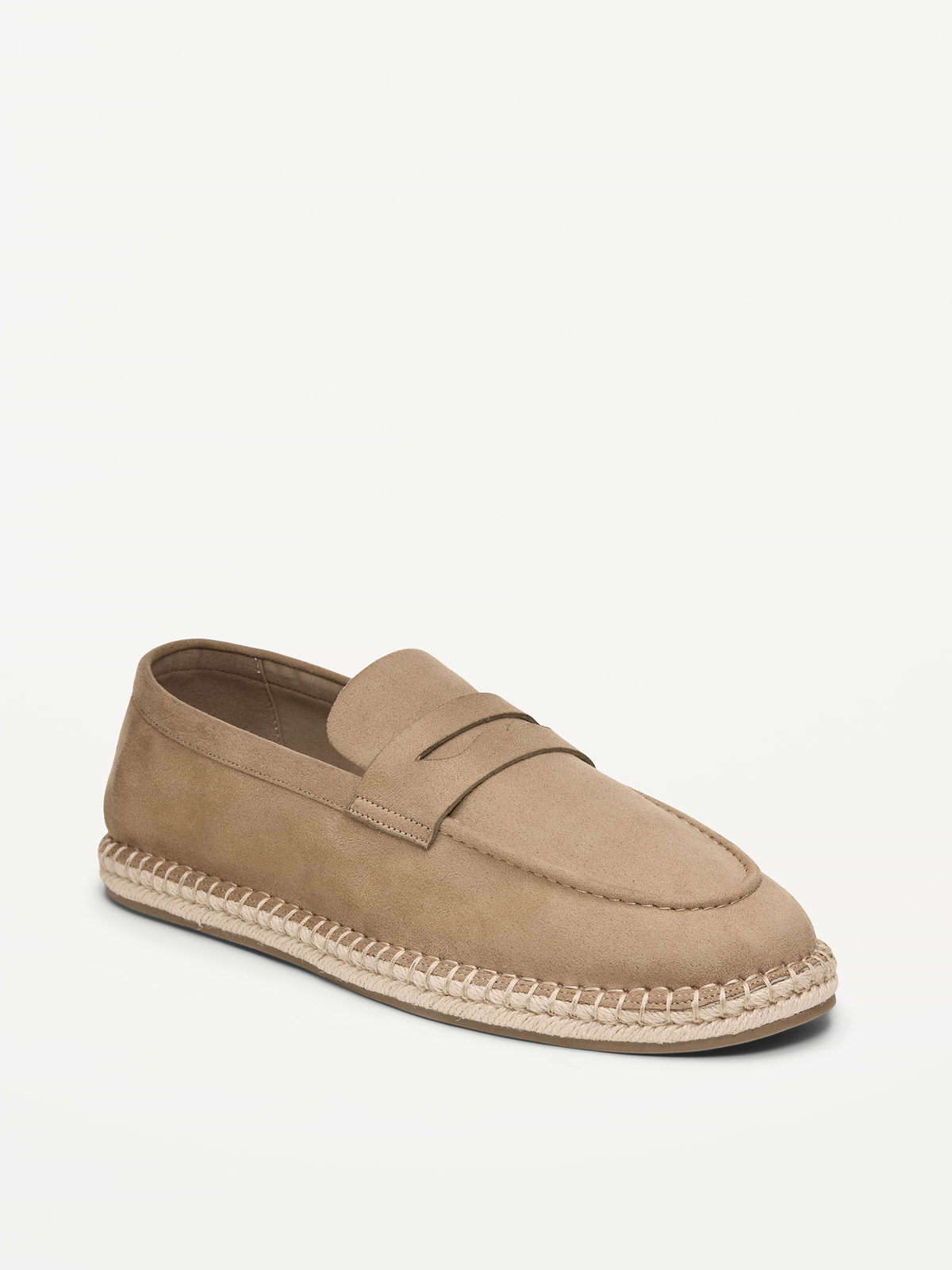 Faux-Suede Espadrille Loafers for Men