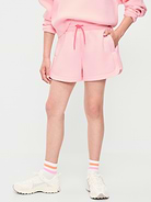 Image number 1 showing, High-Waisted Bounce Fleece Shorts for Girls