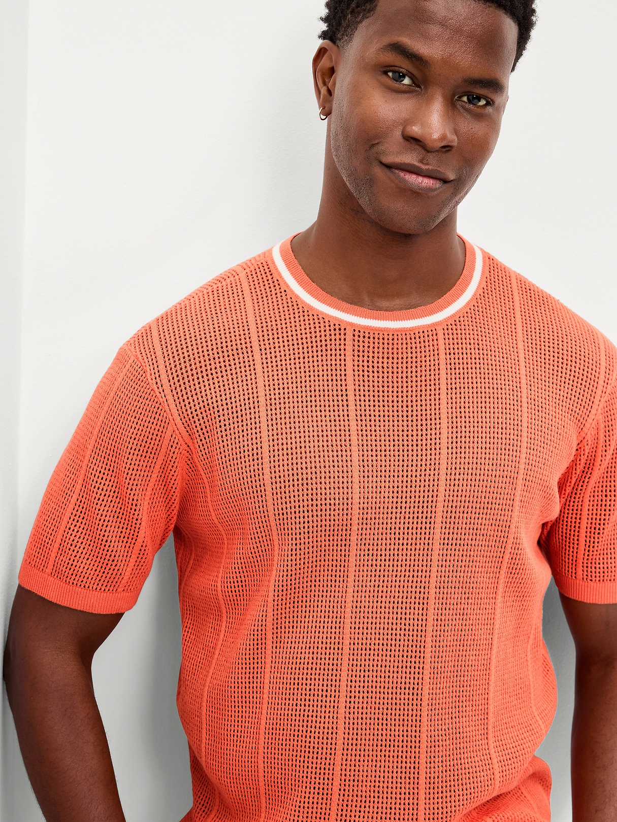 Relaxed Mesh-Knit T-Shirt | Old Navy