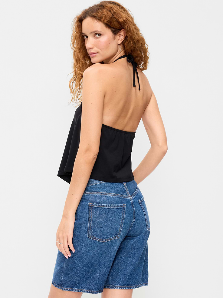 Image 2 of 9, Handkerchief Halter Top
