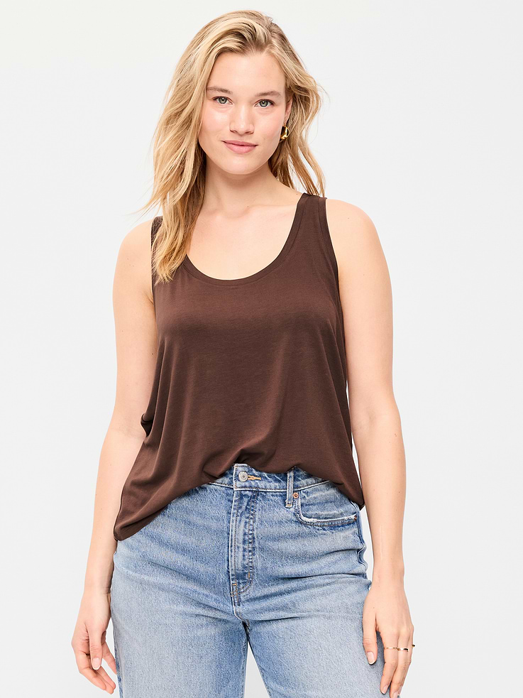 Image number 5 showing, Luxe Scoop-Neck Tank Top