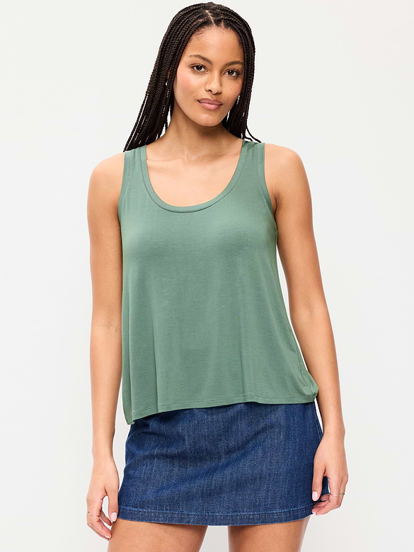 Luxe Scoop-Neck Tank Top