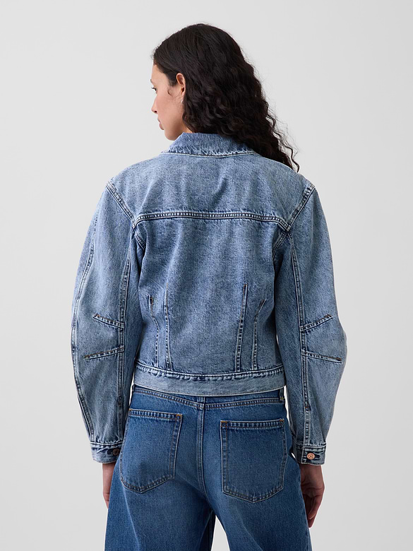 Barrel-Sleeve Icon Denim Jacket