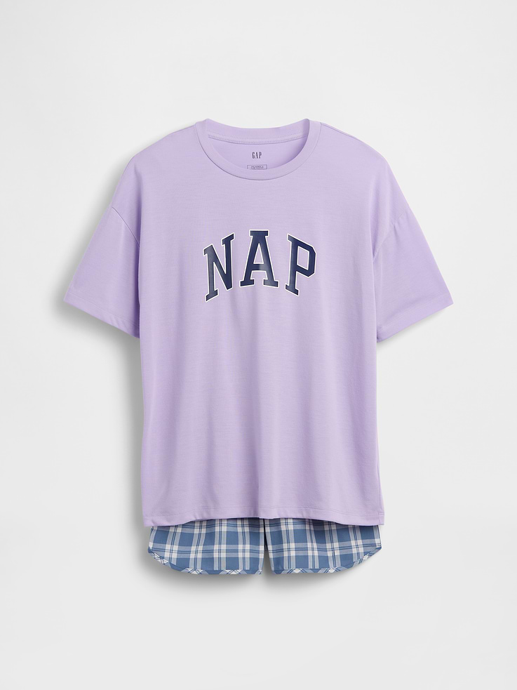 Image number 2 showing, Kids Recycled PJ Short Set