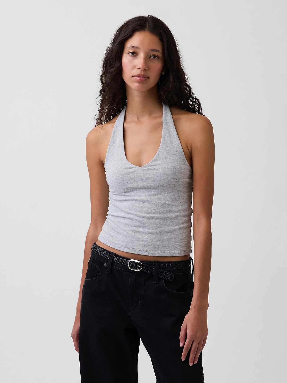 CloseKnit Halter Crop Top | Gap
