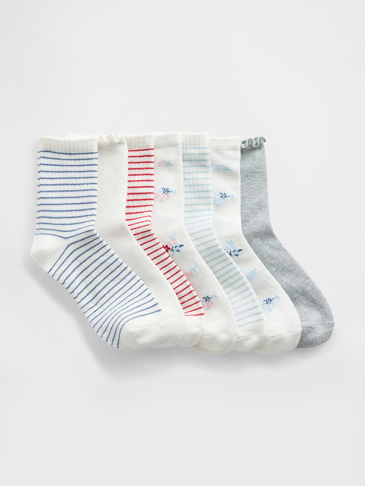 Image number 1 showing, Kids Crew Socks (7-Pack)