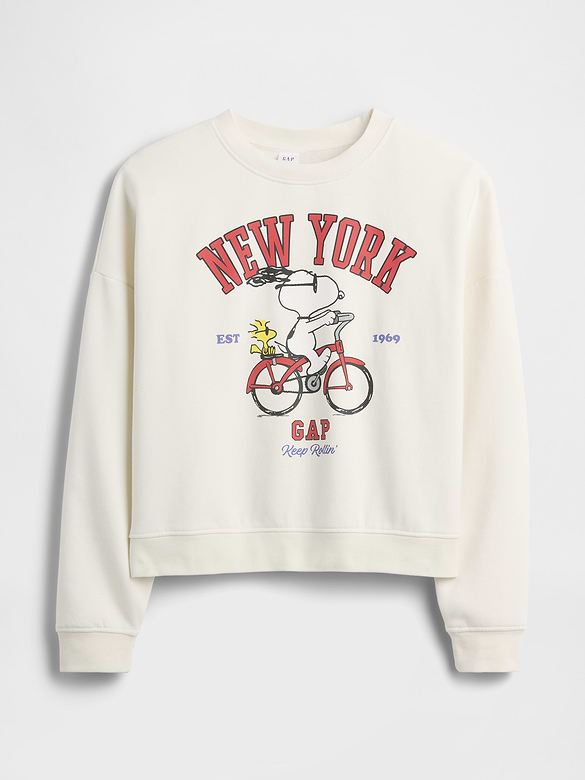 Oversized Wedge Crewneck Sweatshirt