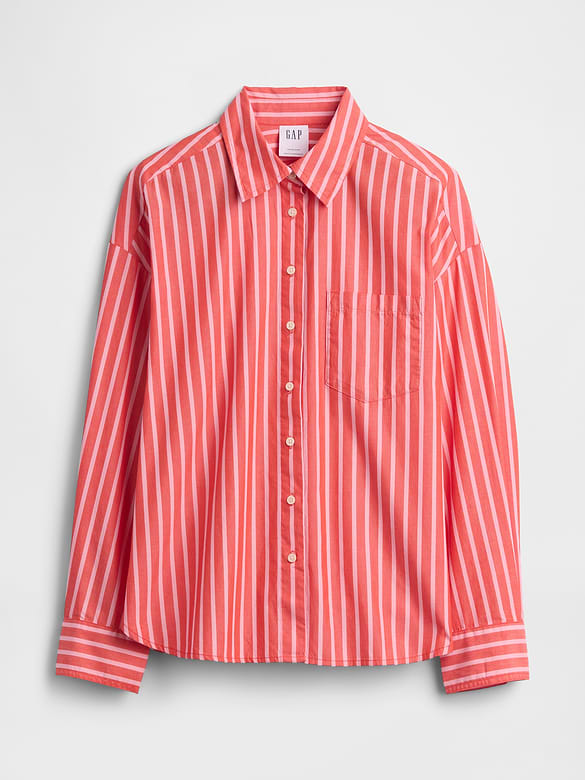 Oversized Shirt in Poplin