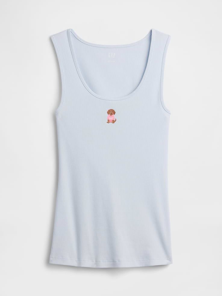 Image number 5 showing, Ribbed Scoopneck Tank Top