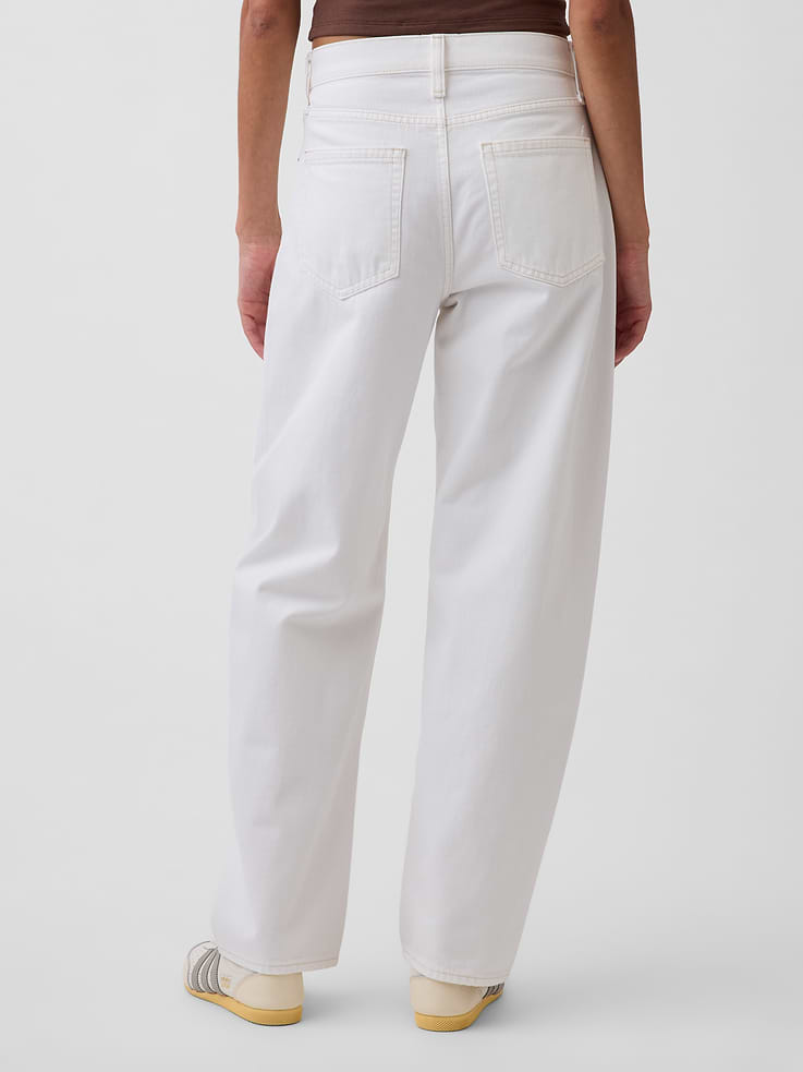 Image number 4 showing, High Rise Barrel Jeans