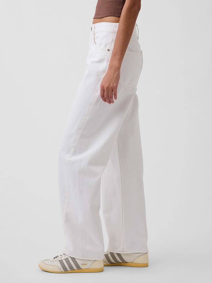 Image number 3 showing, High Rise Barrel Jeans