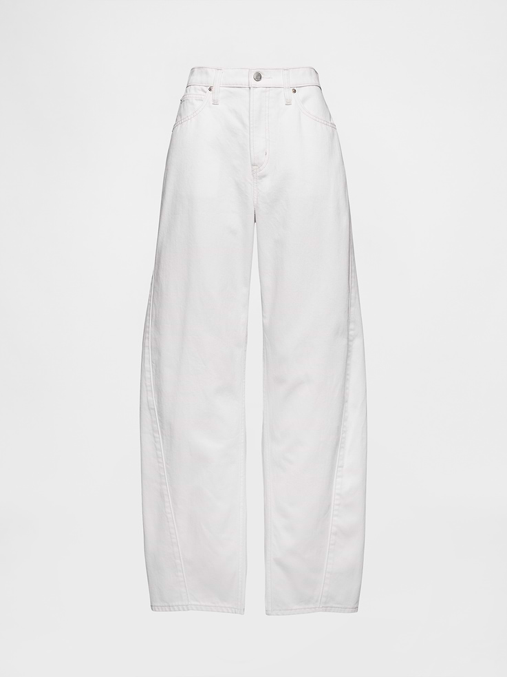 Image number 5 showing, High Rise Barrel Jeans