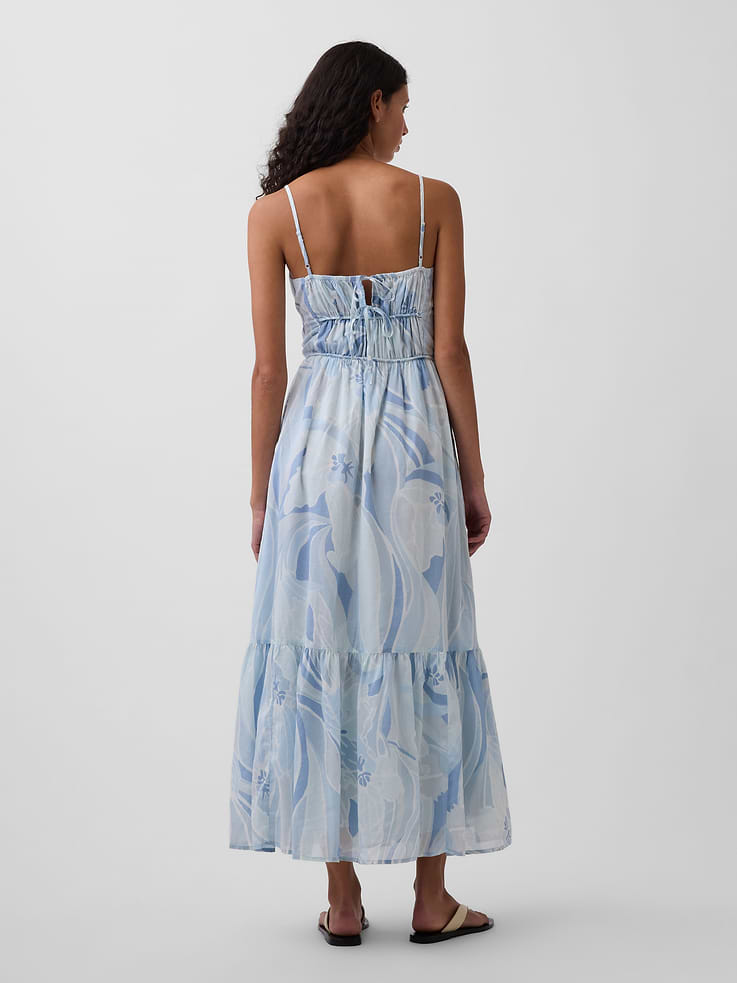 Image number 2 showing, Tiered Tie-Back Maxi Dress