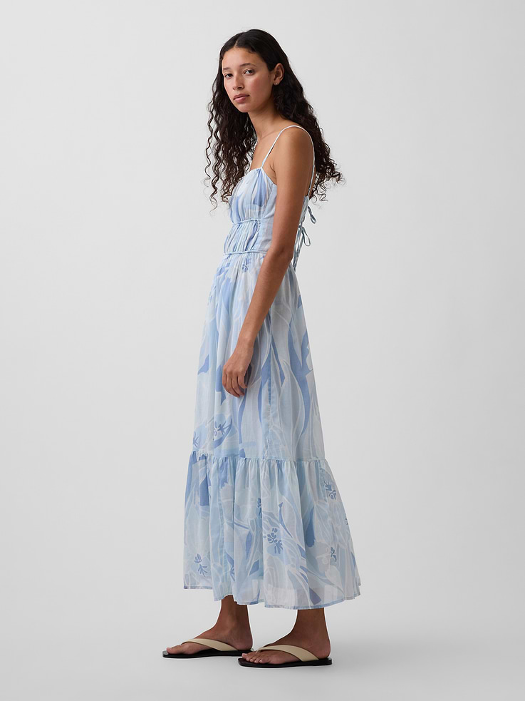 Image number 3 showing, Tiered Tie-Back Maxi Dress