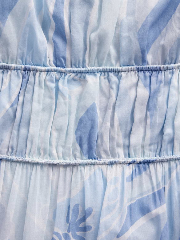 Tiered Tie-Back Maxi Dress