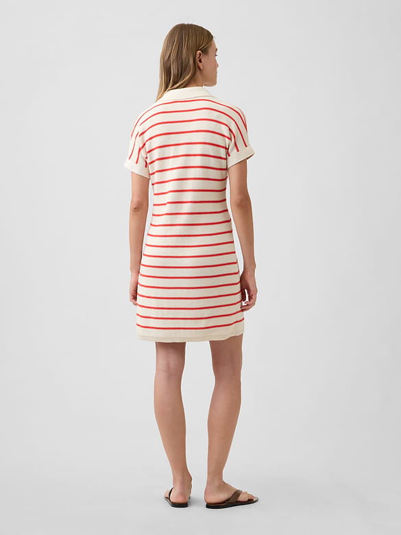 Polo Sweater Mini Dress