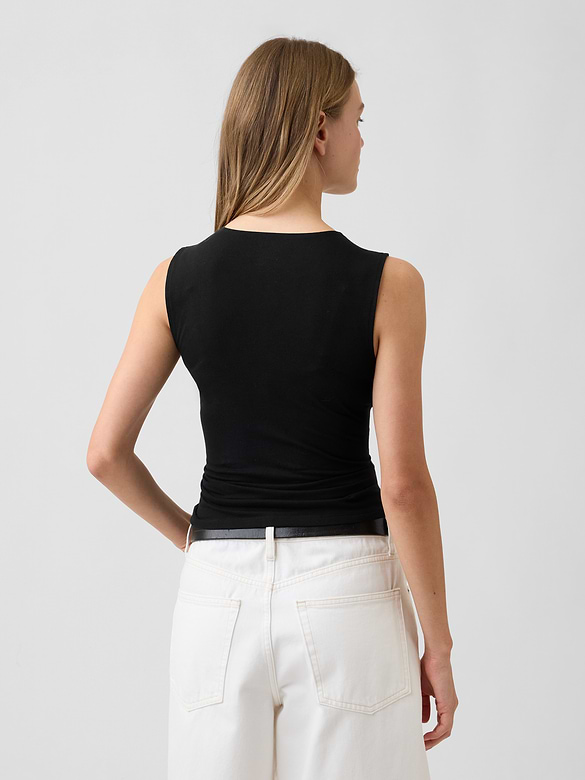 Squareneck Shell Tank Top