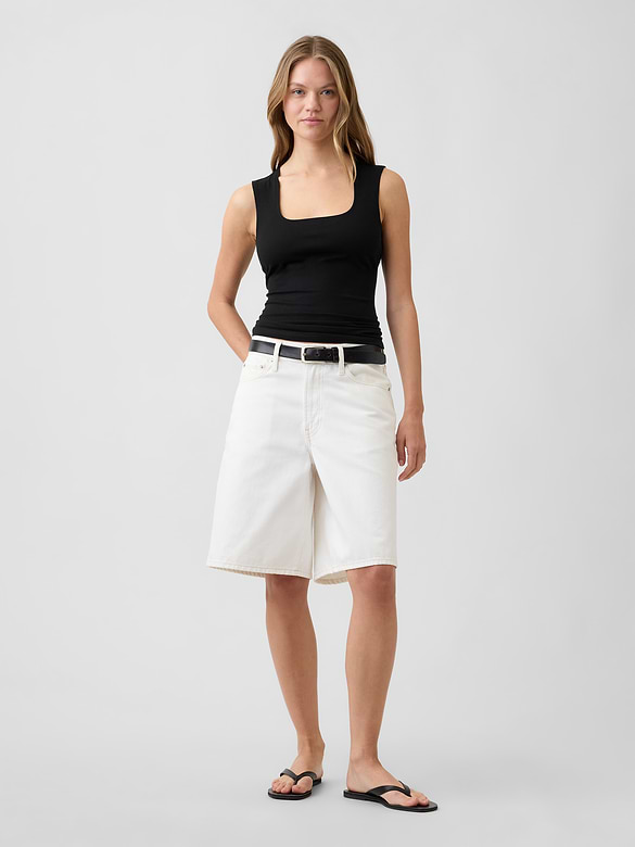 Squareneck Shell Tank Top