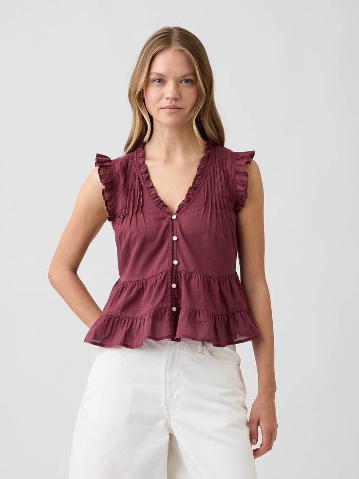 Image number 1 showing, Tiered Ruffle Top