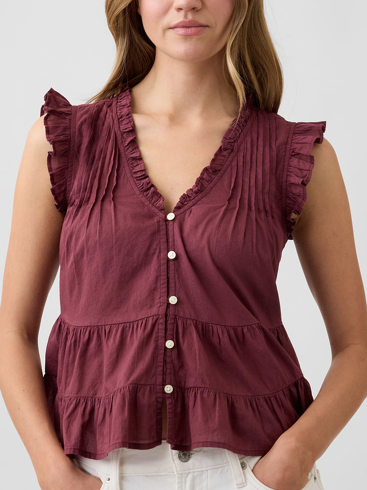 Image number 4 showing, Tiered Ruffle Top