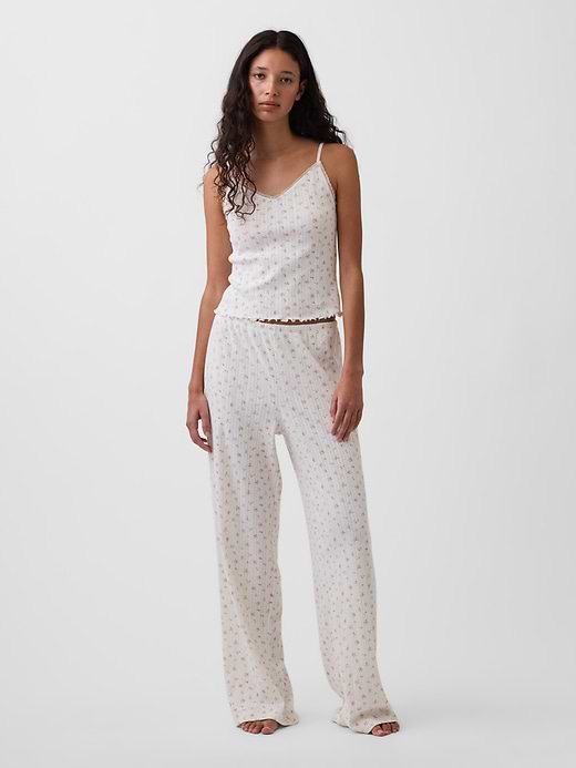 Pointelle PJ Pants - Multi color ditsy floral by Gap