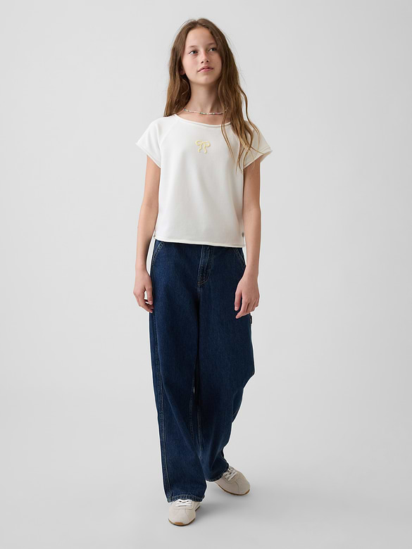 Kids VintageSoft Terry Raglan Graphic Sweatshirt