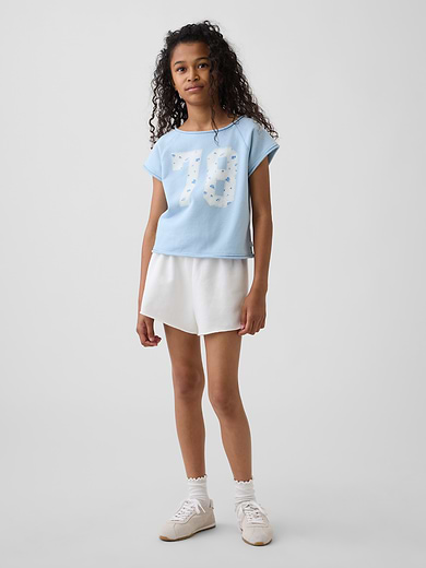 Image number 4 showing, Kids VintageSoft Terry Raglan Graphic Sweatshirt