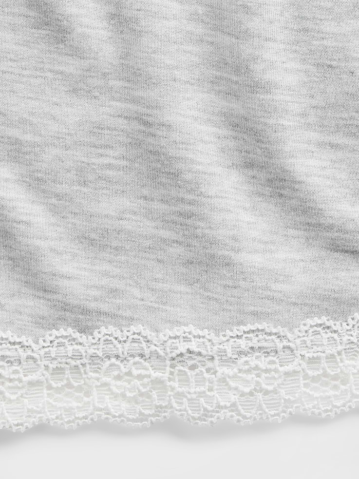 Image number 5 showing, SoftMade Modal Lace-Trim PJ Shorts