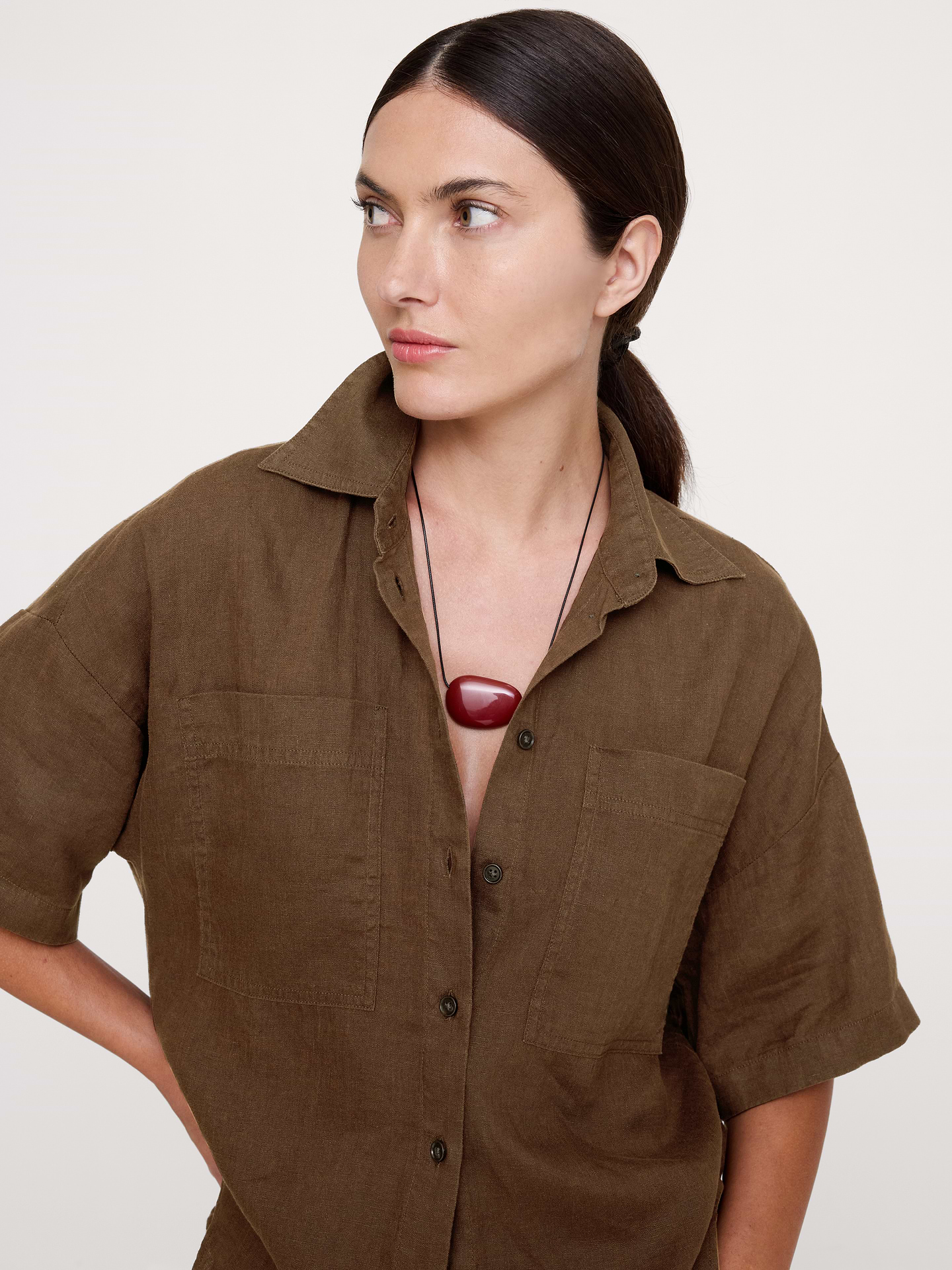 Image number 4 showing, Linen Short-Sleeve Shirt