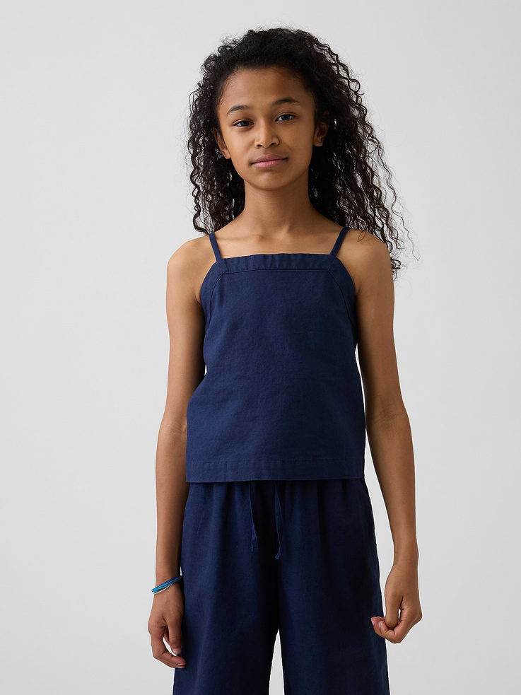 Image number 1 showing, Kids Linen-Cotton Tank Top
